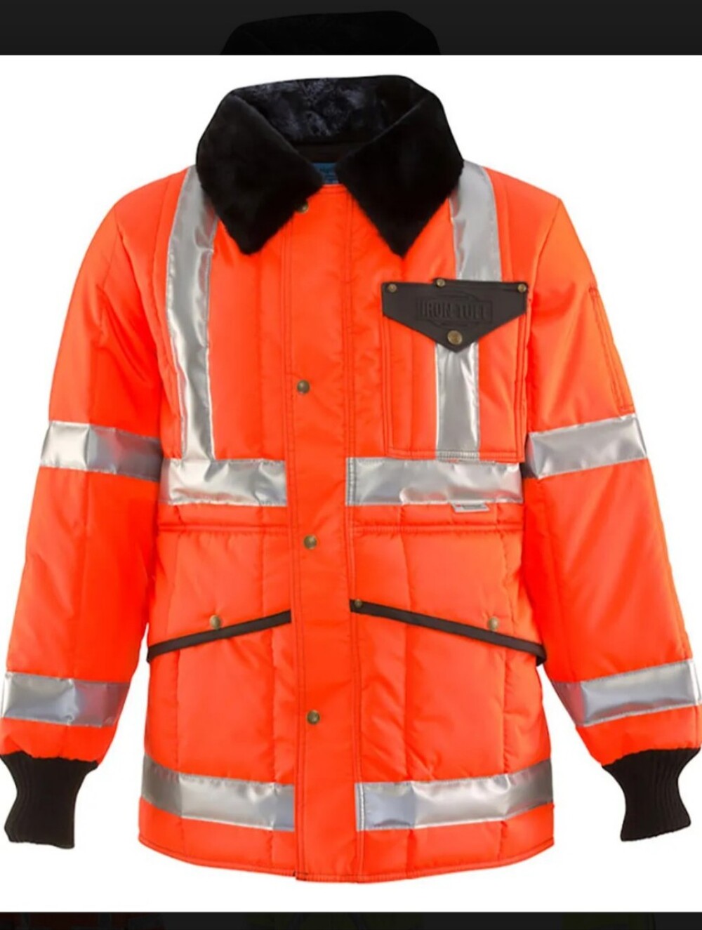 RefrigiWear Iron-Tuff High-Vis Insulated Parka Jacket | Large Tall Orange 0342RT